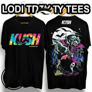 KUSH Vintage Inspired Cotton Oversize Loose Clothing T-Shirt for Men เสื้อยืดโอเวอร์ไซส์