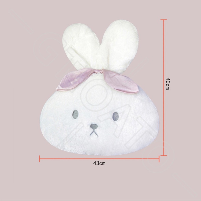 พร้อมส่ง✅หมอนรองคอในรถ หมอนเอว ที่พิงหลังในรถยนต์ การ์ตูนกระต่ายน่ารักนุ่ม การตกแต่งภายในรถยนต์