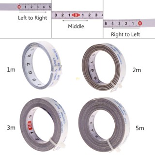 Yu Miter เทปวัด มีกาวในตัว ไม้บรรทัดเหล็กเมตริก สําหรับโต๊ะทํางาน เครื่องจักรตั้งโต๊ะ