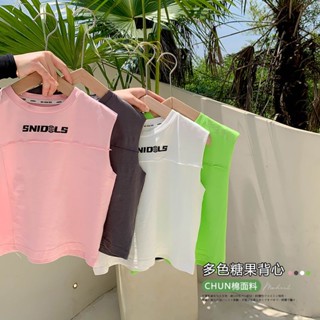 พร้อมส่ง เสื้อยืดแขนสั้น ผ้าฝ้ายแท้ แฟชั่นฤดูร้อน สําหรับเด็กผู้ชาย