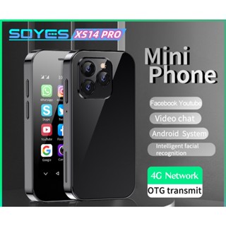 Soyes XS14 PRO สมาร์ทโฟน ขนาดเล็ก LTE 4G 2600mAh หน้าจอ 3.0 นิ้ว Android 9.0 WIFI จดจําใบหน้า OTG FM โทรศัพท์มือถือ ขนาดเล็ก