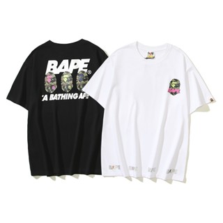 Ba88pe&amp;-เสื้อยืด แขนสั้น พิมพ์ลาย เทรนด์แฟชั่นล่าสุด สําหรับผู้ชาย และผู้หญิง Haes