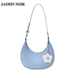 Jasmin NOIR กระเป๋าสะพายไหล่ กระเป๋าถือ หนัง PU ขนาดเล็ก เรียบง่าย สําหรับสตรี