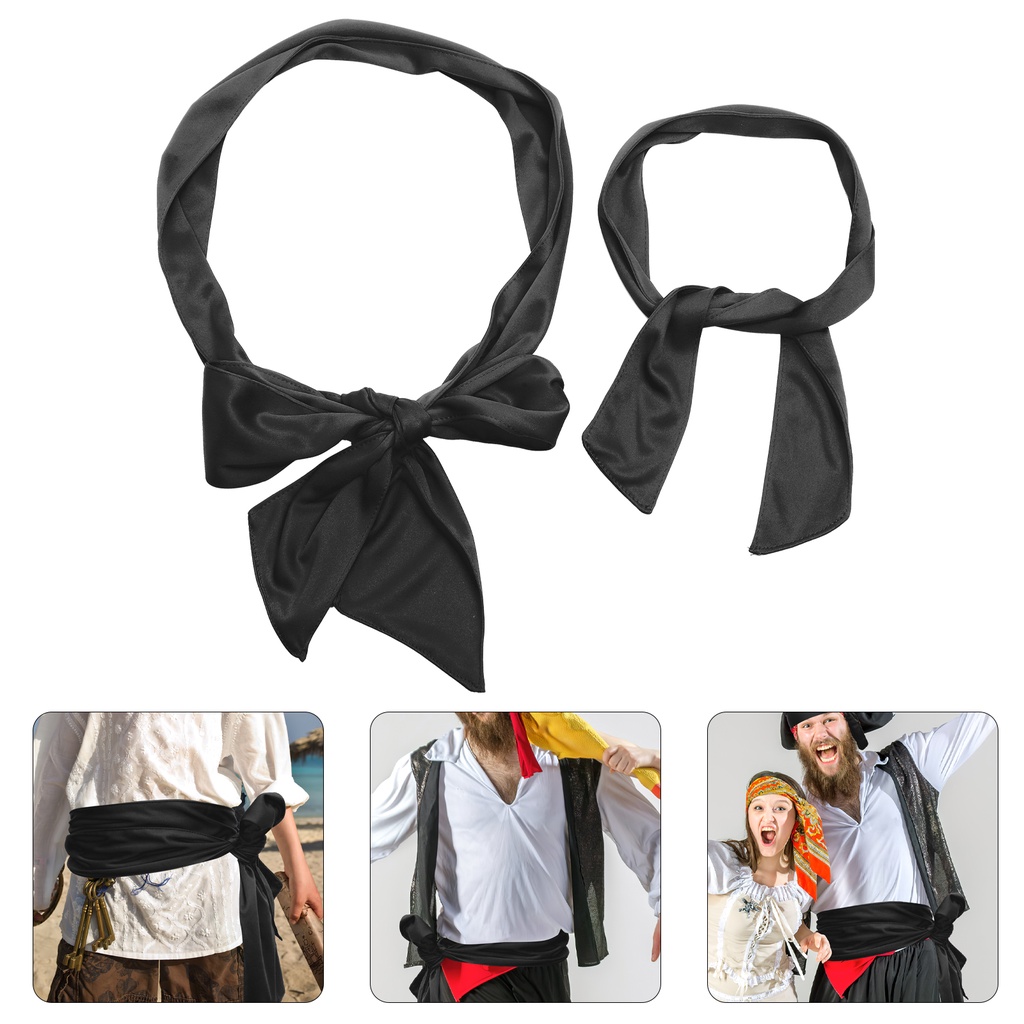 Pirate Bandana Waistband Kids Costume For Men Dress Womens Accessories