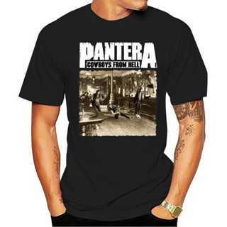 เสื้อยืดคอกลม ผ้าฝ้าย ลาย Pantera Cowboys From Hell โลหะ ทุกสี ไซซ์ S 5XL 2022