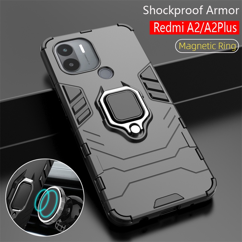 เคสโทรศัพท์มือถือแบบแข็ง กันกระแทก พร้อมขาตั้ง สําหรับ Redmi A2 Plus 4G 2023 A2 Plus A2+ A2Plus A1Pl