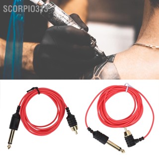 Scorpio313 7ft RCA Tattoo Clip Cord Superfine ยืดหยุ่นสูงทนต่ออุณหภูมิสูง Clips Wire for Pen Red