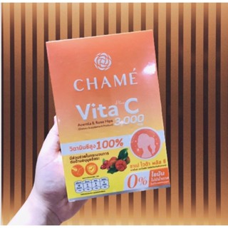 Chame Vita Plus C Acerola &amp; Rose Hips 10 ซอง ชาเม่ ผลิตภัณฑ์เสริมอาหาร วิตามินซี 3,000 mg