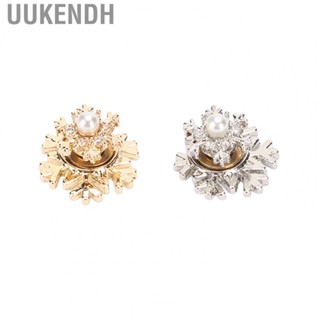 Uukendh Nail Art Rhinestones  Shiny Glossy Nail Art Decoration Snowflake Shape 2pcs  for Outing for Work for Christmas