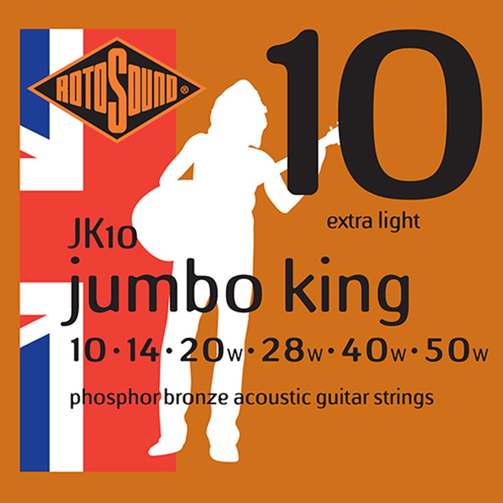 Rotosound JK10 10-50w Jumbo King สายกีตาร์โปร่ง