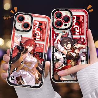 เคสโทรศัพท์มือถือ ซิลิโคนนิ่ม TPU ใส กันกระแทก ลาย Honkai Star Rail Himeko สําหรับ iPhone 14 11 13 12 Pro Max XS XR X 8 7 6S Plus Mini