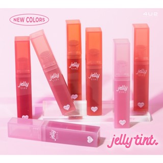 4U2 JELLY TINT 4g ลิปทินท์เนื้อเยลลี่ เนื้อเนียนนุ่ม ให้ความละมุนนุ่ม เบาสบายปาก