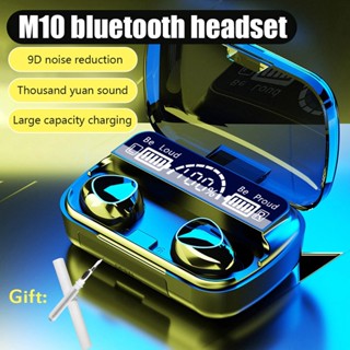 M10 TWS Fone Bluetooth Headphones with Mic Earbuds 3000Mah Charger Box Wireless Earphones LED Display Wireless Bluetooth Headset