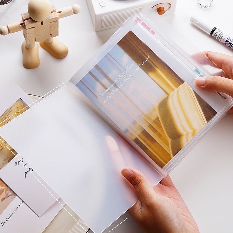 40 แผ่น อัลบั้มรูปภาพ โปสการ์ด รูปภาพ A6 กันน้ํา จุของได้เยอะ สีโปร่งใส - รูปที่ 2