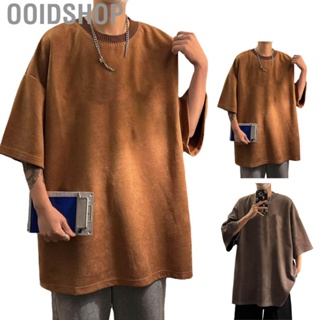 Ooidshop Male Summer Top  Casual Men Half Sleeve T Shirt Round Neck Cotton Loose Fit  for Travel for Sports