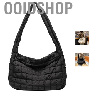 Ooidshop Large  Shoulder Bag Stylish Simple Lightweight Pleated Design Messenger Bag for Daily Use Shopping Travel