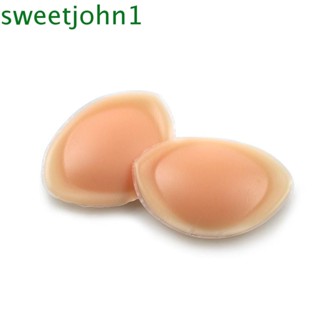 Sweetjohn แผ่นบราชั้นใน ซิลิโคน ระบายอากาศ ถอดออกได้ สําหรับสตรี