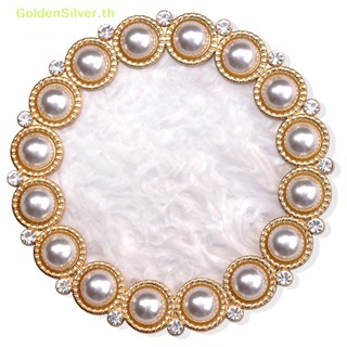 Goldensilver แผ่นบอร์ดเรซิ่น สีเงิน สําหรับวางสีทาเล็บเจล