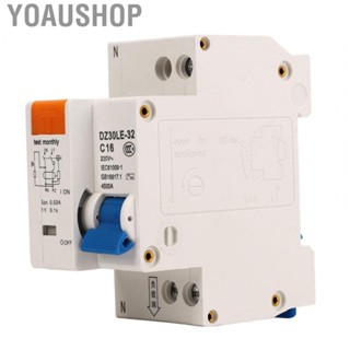 Yoaushop Overload Air Switch  Circuit Protection Compact Size 230V 16A Miniature Circuit Breaker 4500A Breaking  for Home or Industrial Use