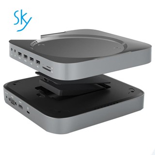 13 in 1 ฮับ USB C พร้อมกล่อง HDD 2.5 SATA NVME M.2 SSD HDD HDMI สําหรับ Mac Mini 4K 30HZ