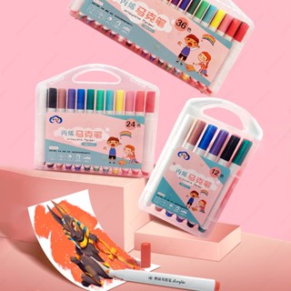 ปากกามาร์กเกอร์อะคริลิค 60 สี 48 สี 36 สี 24 สี 12 สี สําหรับวาดภาพระบายสี DIY