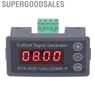 Supergoodsales Current Signal Generator 0‑20mA 4 Digits Display Analog Simulator DCS Control 15‑28VDC Button