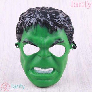 Lanfy Hulk หน้ากากคอสเพลย์ อนิเมะ Marvel สีเขียว สําหรับปาร์ตี้ฮาโลวีน