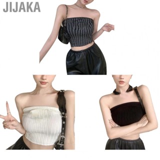 Jijaka Women Summer Strapless Tops  Easy To Match Fashion Short Women Strapless Sleeveless Tops  for Home for Daily for Outdoor