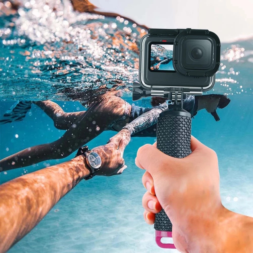 ลอยจับใต้น้ํา Selfie Stick ดําน้ํา Action กล้องอุปกรณ์เสริม w Lanyard สําหรับ Insta360 X4/Gopro 13/DJI Action 4/Action 3/DJI OSMO Action 5 PRO