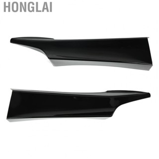 Honglai Front Bumper Lip Kit Lightweight  Scratch Protection Glossy Black Front Bumper Splitter for Car