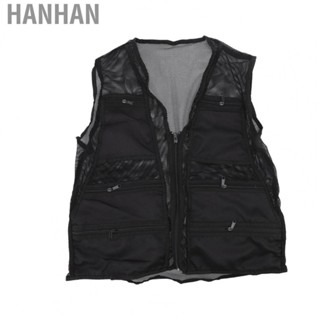 Hanhan Durable Fishing Vest AntiPilling Breathable Multipocket Quick Drying General