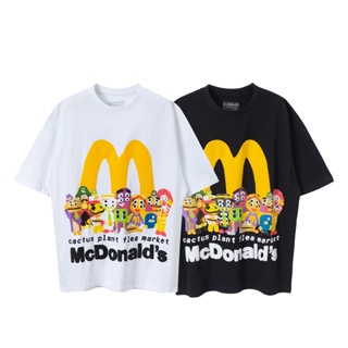 เสื้อยืดแขนสั้น ทรงหลวม ลาย C-P&amp;F-M x M-cDon&amp;alds88-McDonalds Co branded Big M Foam Ktydr