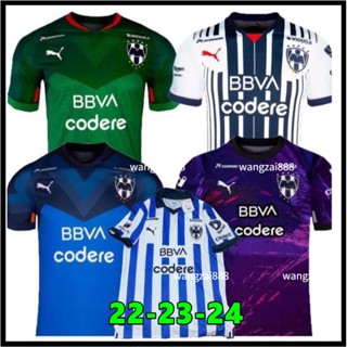 เสื้อกีฬาแขนสั้น ลายทีมชาติฟุตบอล Monterrey 23 24 22-23 Rayados ชุดเหย้า สําหรับผู้ชาย