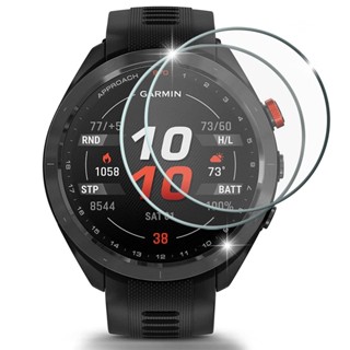 [3 แพ็ค] ฟิล์มกระจกนิรภัยกันรอยหน้าจอ 9H 42 มม. 47 มม. สําหรับ Garmin Approach S70 S70 Golf GPS Watch