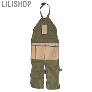 Lilishop Gardening Apron Tool Pockets Woodworker Apron for Garden