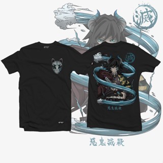 เสื้อยืดแขนสั้นลําลอง พิมพ์ลายอนิเมะกราฟิก Demon Slayer Tomioka Giyuu GP1 สไตล์ฮาราจูกุ พลัสไซซ์ สําหรับผู้ชาย และผู้หญิง