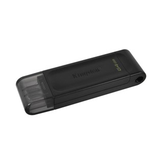 KINGSTON แฟลชไดร์ฟ Type-C รุ่น DataTraveler 70 สีดำ ความจุ 64GB