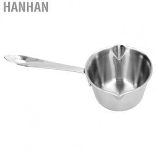 Hanhan Butter Warmer  Thickened 304 Stainless Steel  Warmer Pot Even Heat Conduction Easy Storage Safe  for Home