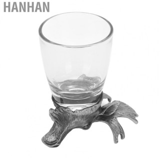 Hanhan Shot Glass Deer Head Style Whiskey Glass for Game