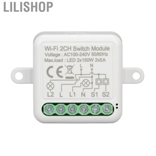 Lilishop Relay Switch  Voice Control IP20 Protection Grade Independent Control  Switch Module 2CH 50Hz 60HZ  for Home