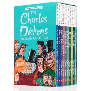 หนังสือการ์ตูนมังงะภาษาอังกฤษ The Charles Dickens สําหรับเด็ก อ่านหนังสือก่อนนอน มี 10 เล่ม