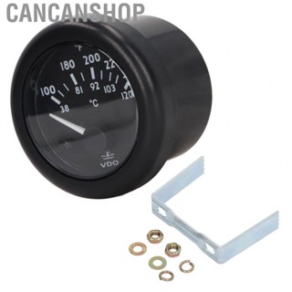 Cancanshop 12V Water Temperature Gauge Pointer Type 38℃ To 120℃ Measure Range Easy Installation Water Temperature Meter ABS for