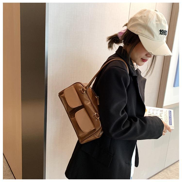 กระเป๋าถือ จุของได้เยอะ มีซิป bag กระเป๋าผู้หญิง สไตล์เกาหลี ความจุสูง handbag