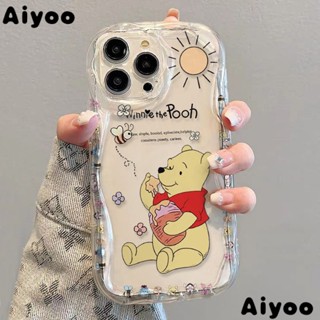 /✅เคสโทรศัพท์มือถือนิ่ม แบบใส กันกระแทก ลายการ์ตูนหมีพูห์ สําหรับ Apple iPhone14 7 8p 11 promax13 xs12 GOCM