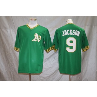 เสื้อกีฬาเบสบอล ปักลายทีม Oakland Athletics Fan Edition Elite Edition