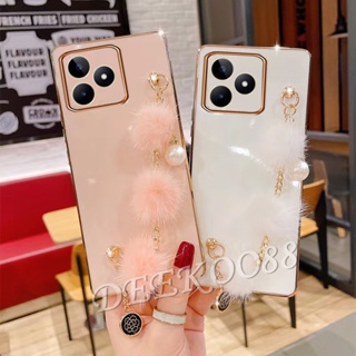 พร้อมส่ง เคสโทรศัพท์มือถือนิ่ม ชุบมุก พรีเมี่ยม เรียบง่าย สําหรับ Realme C53 C55 NFC GT NEO 5 SE 10 Pro+ Pro 5G Coca-Cola Edition 4G RealmeC53