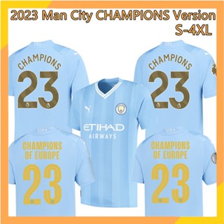 เสื้อกีฬาแขนสั้น ลายทีมชาติฟุตบอล CHAMPIONS ไซซ์ S - 4XL 2023