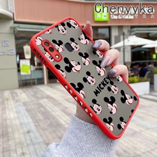 สําหรับ Samsung galaxy A30 A20 M20 เคส เต็มจอ เมาส์ ฝ้า ใส ขอบสี่เหลี่ยม เคส รูปแบบ ซิลิโคน กันกระแทก เคสนิ่ม