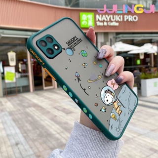 เคสโทรศัพท์ ซิลิโคนนิ่ม ใส กันกระแทก ลายการ์ตูนสนูปปี้อวกาศ สําหรับ OPPO A15 A15s A35 4G