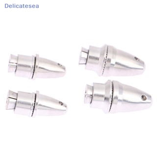 [Delicatesea] อะแดปเตอร์ใบพัดอลูมิเนียม 3 3.17 5 6 มม. สีเงิน แบบเปลี่ยน สําหรับมอเตอร์ไร้แปรงถ่าน